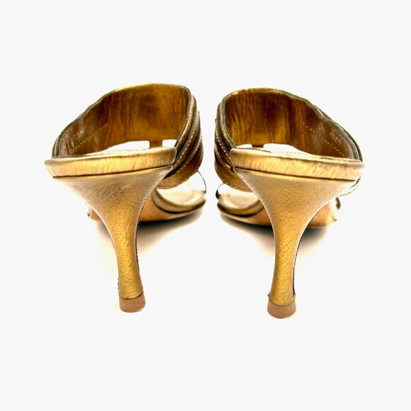 Christian Dior Sandals in Metallic Leather - Picture 3 of 12